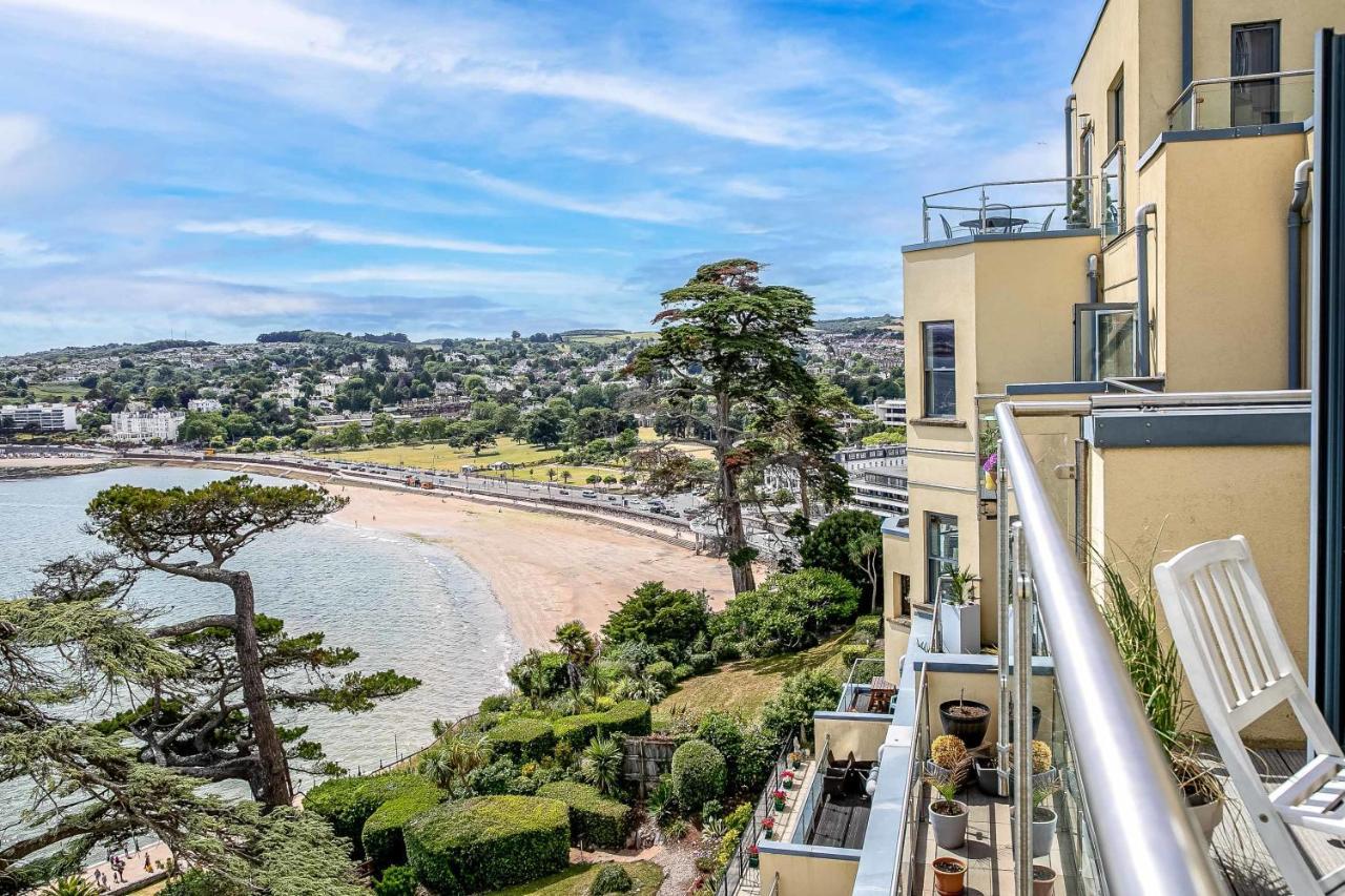 A7 Masts - Striking Beach Bolthole Apartment With Beautiful Sea Views Private Balcony & Parking Torquay Esterno foto